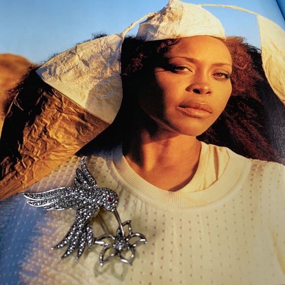 Hummingbird brooch marcasite - Picture 3 of 10